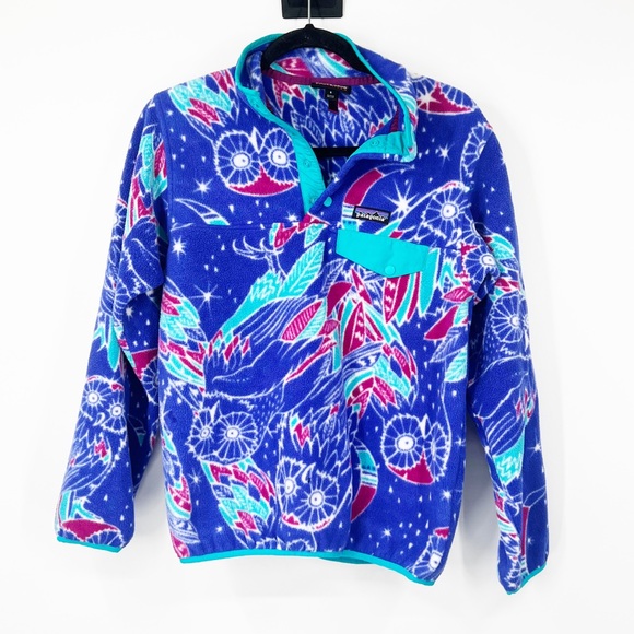 Patagonia Tops - Patagonia Synchilla Fleece Pullover Owl Print